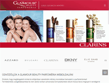 Tablet Screenshot of glamourbeauty.hu